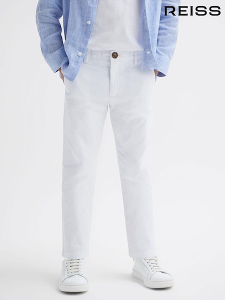 Белый - Reiss Pitch Slim Fit Casual Chinos (T97354) | €49