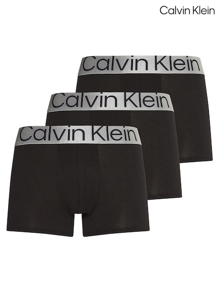שחור - Calvin Klein Steel Boxers 3 Pack (T98003) | ‏231‏₪