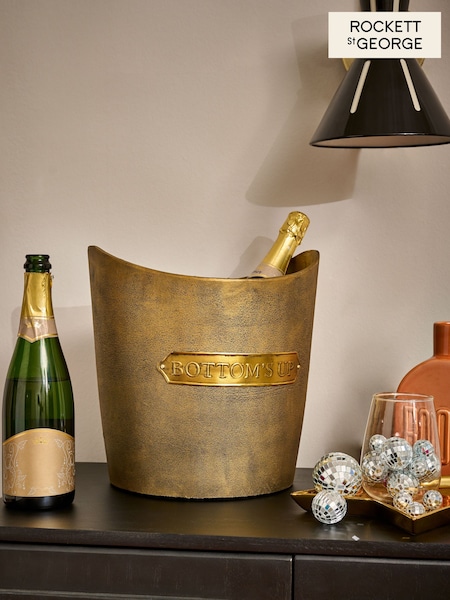 Rockett St George Gold Bottoms Up Champagne Bucket (T98112) | €44