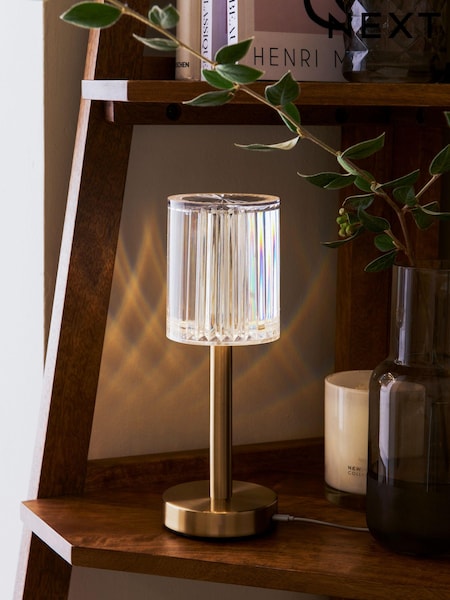Brass Albus Rechargeable Ambient Wireless Table Lamp (T98620) | €39