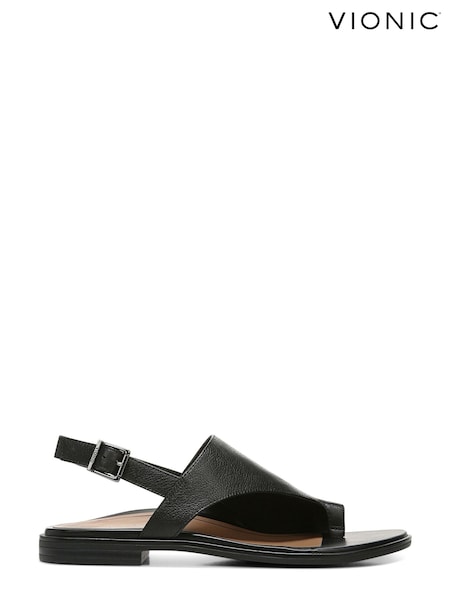 Vionic Ella Black Ankle Strap Sandals (T99125) | €61
