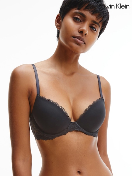 Calvin Klein Black Lace Trimmed Demi Bra (TF2637) | €27