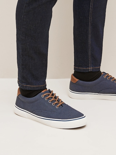 Navy Blue Regular Fit Classic Canvas Pumps (U00227) | €7