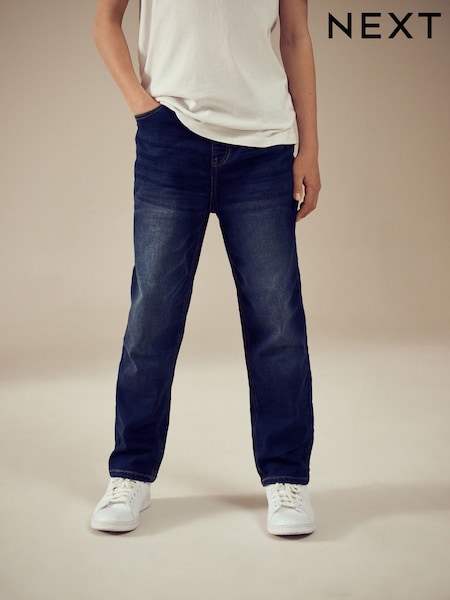 Indigo Blue Loose Fit Stretch Elasticated Waist Jeans (3-16yrs) (U00923) | €20 - €28