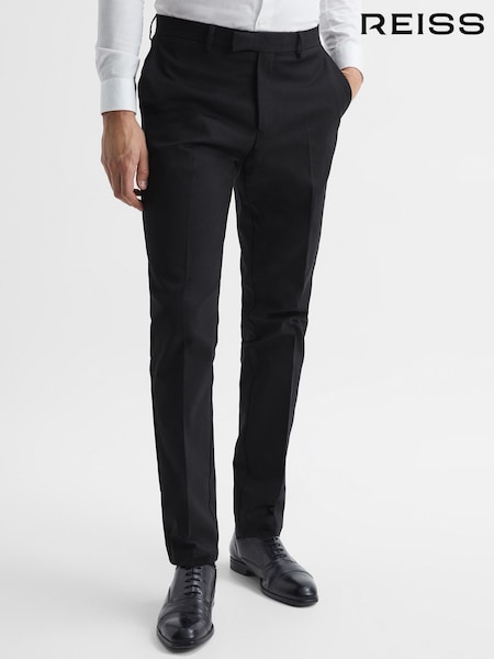 Reiss Black Eastbury Reg Regular Fit Chinos (U00955) | €171