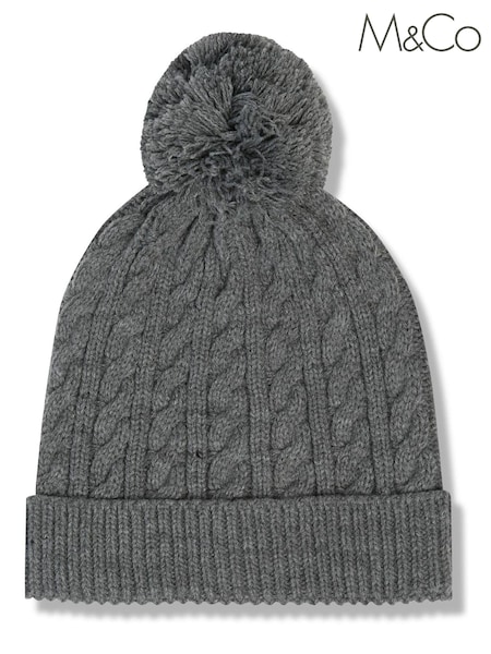 M&Co Cable Knit Beanie Hat (U01400) | €2.50