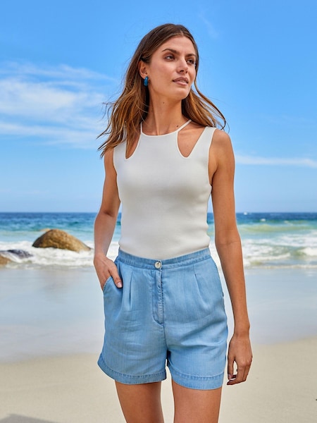 Blue TENCEL™ Shorts (U02299) | €14