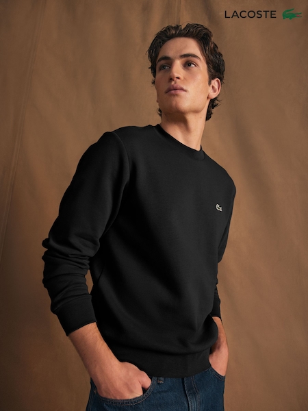 Negro cromo - Lacoste Classic Fit Brushed Fleece Sweatshirt (U02323) | 154 €