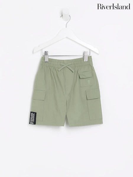 River Island Green Boys Cargo Shorts (U02881) | €8.50