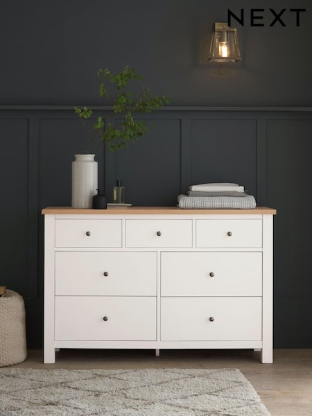 Chalk Malvern Paint Effect 7 Drawer Chest of Drawers (U03282) | €550