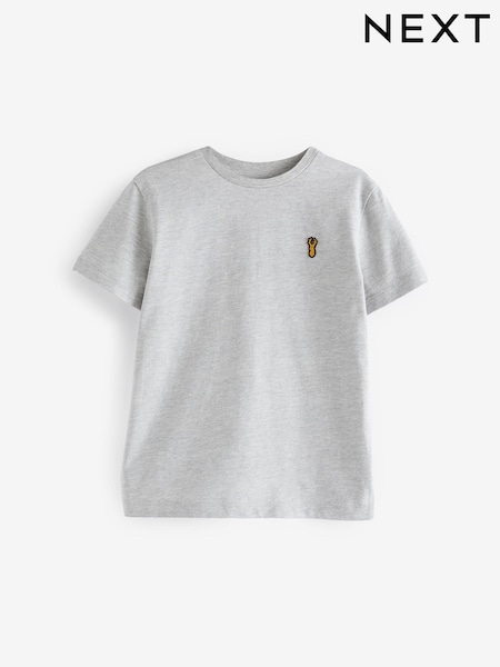 Grey Stag Embroidered Short Sleeve T-Shirt (3-16yrs) (U03373) | AED19 - AED30