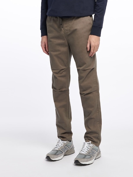 Penfield Green Hudson Script 100% Cotton Elasticated Waist Trousers (U03984) | €44.50