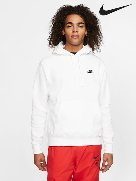 Nike White Club Pullover Hoodie (U04327) | €85