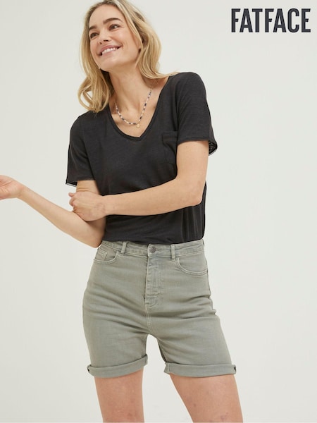 FatFace Green Darley Denim Shorts (U04406) | €13