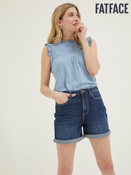 FatFace Blue Darley Denim Shorts (U04492) | €26