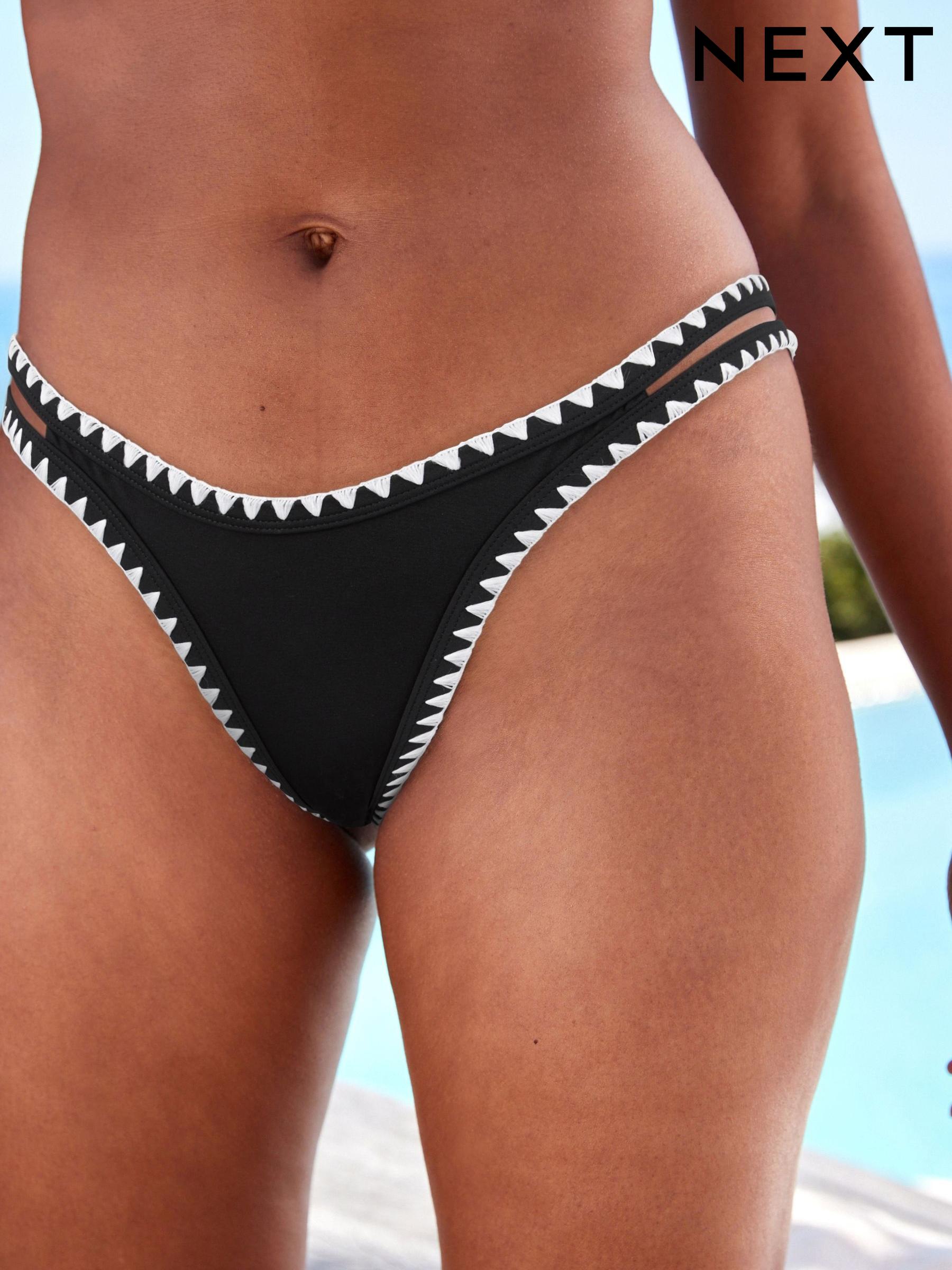Women s Bikini Bottoms Black Swimwear Next Luxembourg