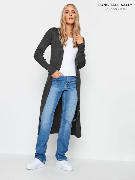 Long Tall Sally Longline Ribbed Button Cardigan (U06669) | € 57