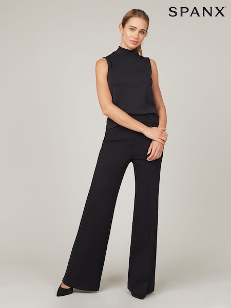 Spanx® Black The Perfect Pant Wide Leg Trousers (U08701) | ‏694‏₪