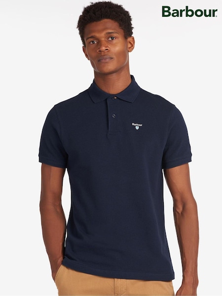 Barbour® Blue 100% Cotton Sports Polo Shirt (U08885) | €81