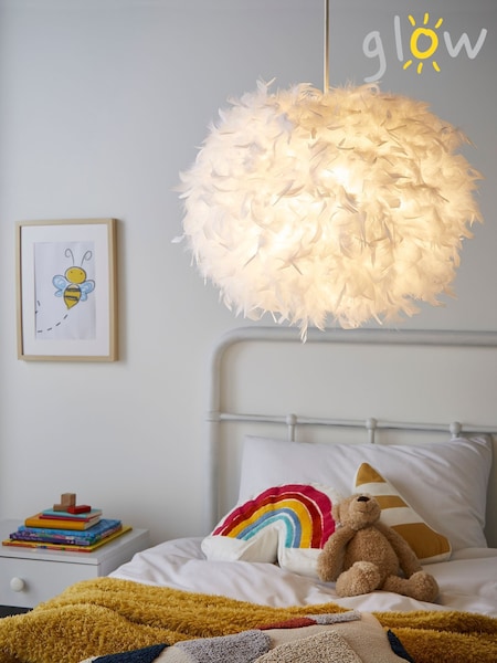 glow White Feather 50cm Shade (U09084) | 198 QAR