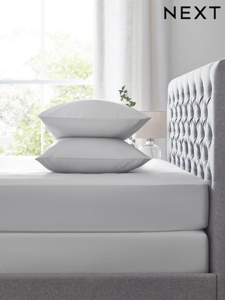 Grey Easy Care Polycotton 2 Pack Sheet (U09534) | €12 - €31