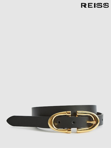 Negro - Reiss Bailey Horseshoe Belt (U09891) | 85 €