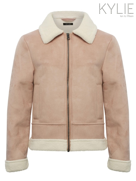 Kylie Natural Teen Aviator Coat (U10086) | €26
