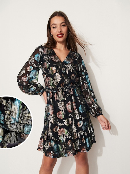 Teal Blue Tea Dress (U10562) | €32
