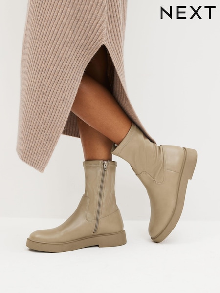 Nude, Creme - Forever Comfort® Sock Chelsea Boots (U11355) | 13 €