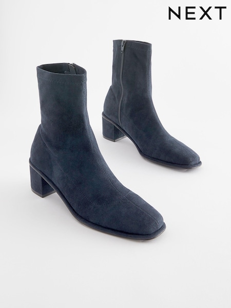 Темно-синий - Forever Comfort® Sock Ankle Boots (U11356) | €12