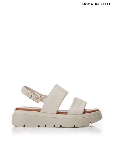 Moda in Pelle Netty Two Part Platform Leather Sandal (U11385) | ₪448