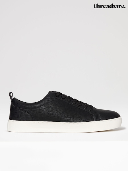 Negru - Threadbare Ținută sport elegantă Court Trainers (U11450) | 142 LEI
