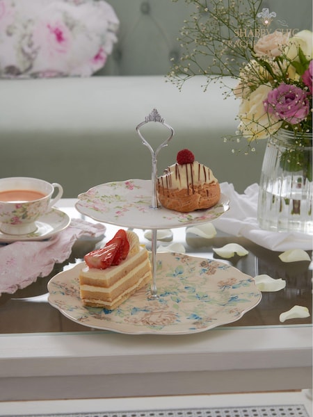 Shabby Chic by Rachel Ashwell® Blue Floral Cake Stand Fine China (U12086) | €35