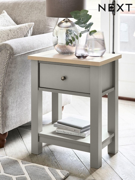 Dove Grey Malvern Oak Effect Side Table (U12240) | €185