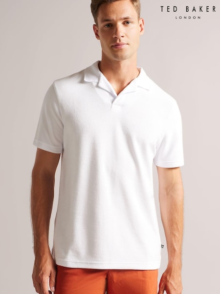 Ted Baker Sndbank Short Sleeved Regular Fit Towelling Polo Shirt (U12251) | €41.50