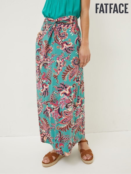 FatFace Green Shona Festival Maxi Skirt (U12267) | €30