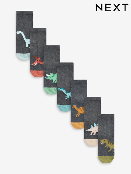 Grau - Cotton Rich Socks 7 Pack (U12376) | 9 € - 11 €