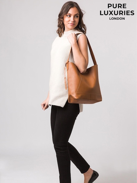 Pure Luxuries London Tunbridge Leather Shoulder Bag (U12806) | 2,403 UAH