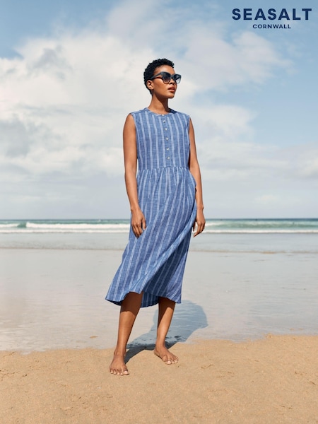 Seasalt Cornwall Blue Creek Cottage Dress (U14029) | €47.50