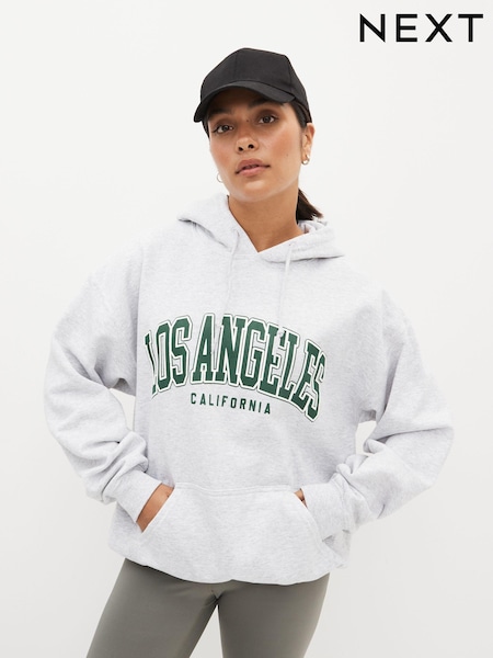 Grey Los Angeles Graphic Hoodie (U15067) | €22.50