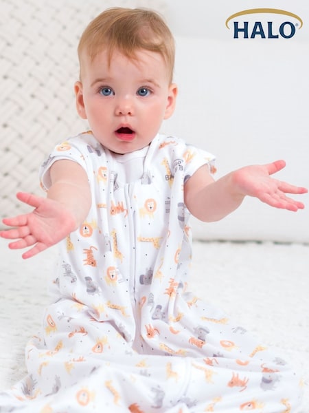 Halo White SleepSack 0.5 TOG 100% Cotton Sleeping Bag (U15573) | OMR11