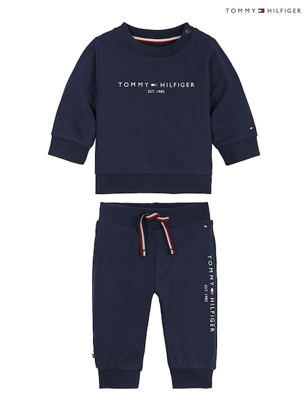 Tommy Hilfiger Blue Essential Logo Tracksuit (U15643) | $90