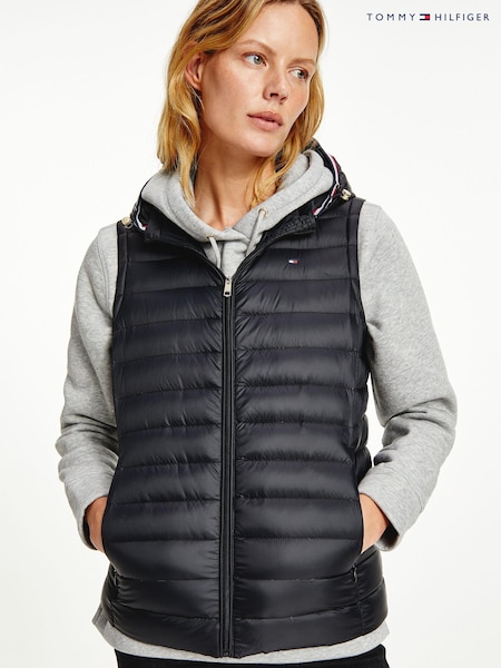 Tommy Hilfiger Black Heritage Lightweight Down Gilet (U15644) | €95