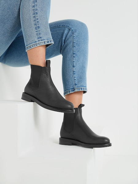 Черный - Forever Comfort® Leather Chelsea Boots (U15670) | €12