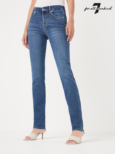 7 For All Mankind Mid Rise Kimmie Bair Straight Fit Jeans (U16174) | €272 - €286