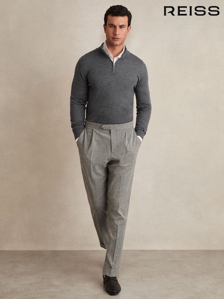Reiss Blackhall Merino Wool Half-Zip Funnel Neck Jumper (U18187) | 153 €