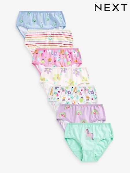 Pastel Unicorn Character purple 7 pack briefs (1.5-12yrs) (U18913) | €14 - €17