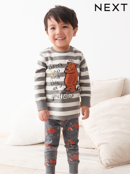 Grey/White Gruffalo 100% Cotton Snuggle Pyjamas (9mths-9yrs) (U18935) | €14 - €17