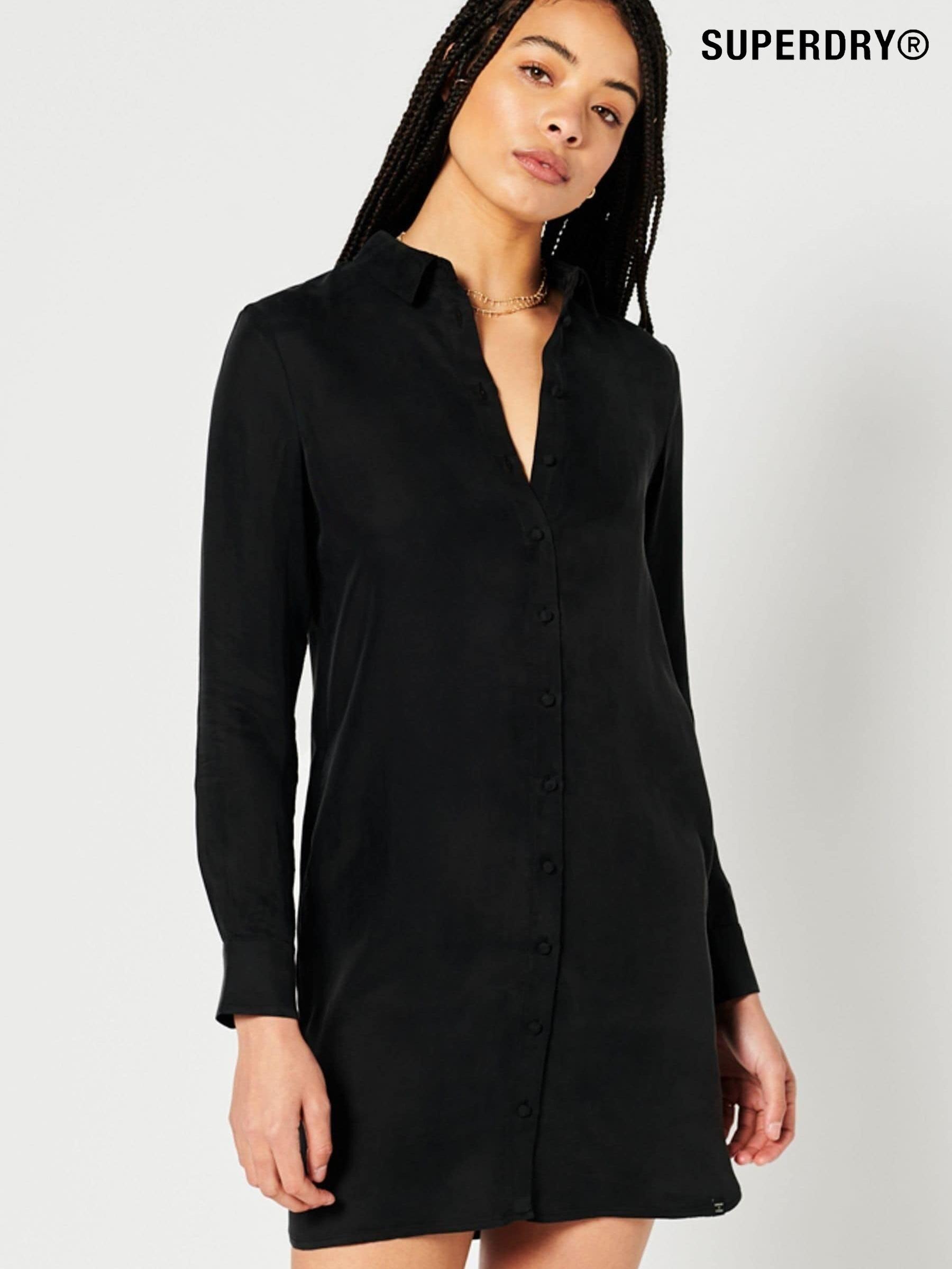 Women s Superdry Workwear Long Sleeve Collar Dresses Next Luxembourg