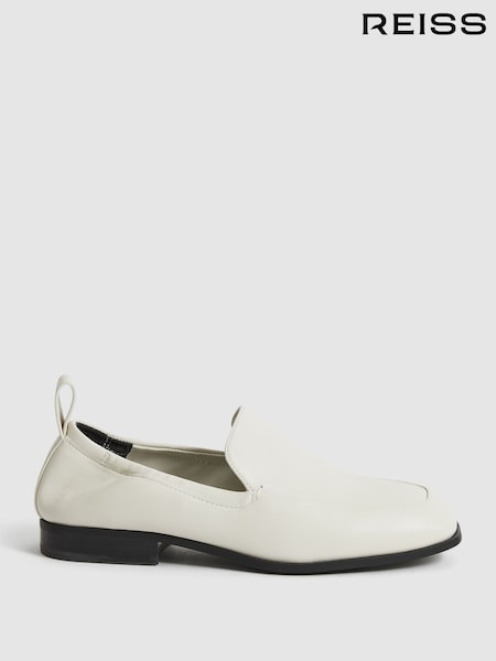 Reiss Off White Ainsley Leather Loafers (U19721) | €225